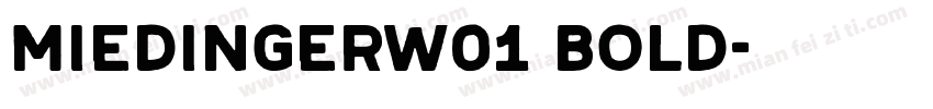 MiedingerW01 Bold字体转换